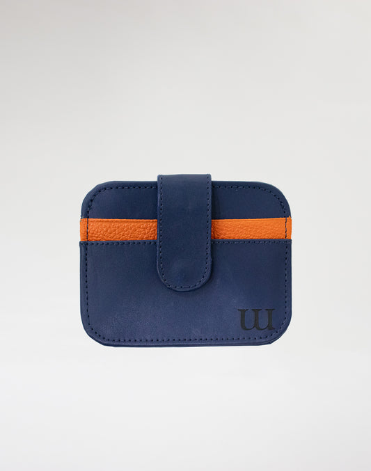 Tarjetero Azul-Naranja