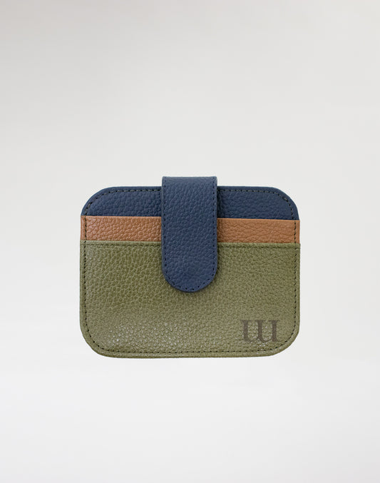 Tarjetero verde-azul
